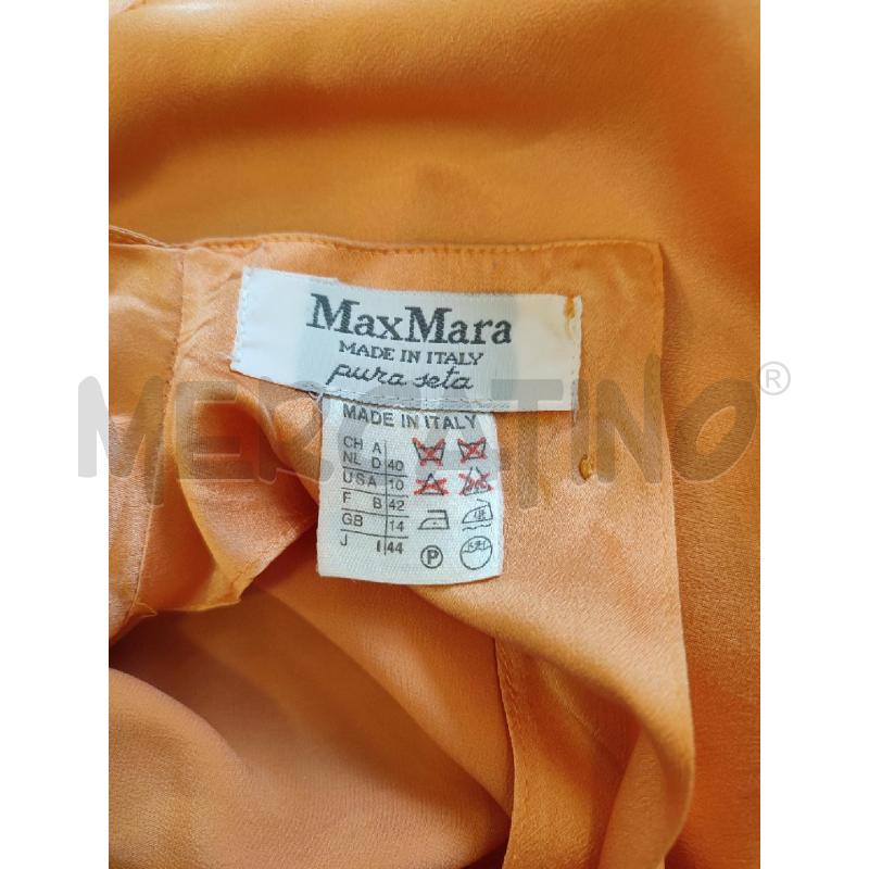 CAMICIA DONNA ARANCIONE MAX MARA SETA | Mercatino dell'Usato Roma montemario 2