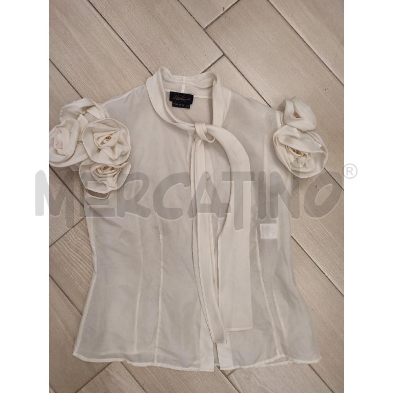 CAMICIA DONNA BEIGE LUISA SPAGNOLI SETA | Mercatino dell'Usato Roma montemario 1