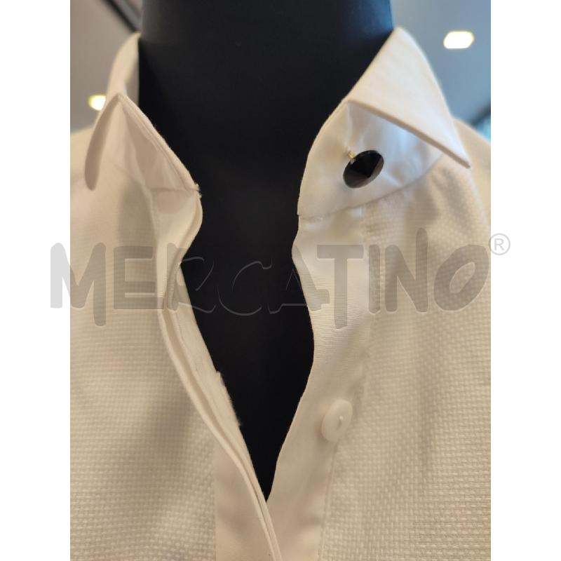 CAMICIA DONNA BIACA LUISA SPAGNOLI BOTTONI NERI | Mercatino dell'Usato Roma montemario 2