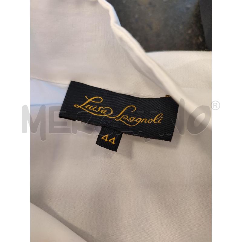 CAMICIA DONNA BIACA LUISA SPAGNOLI BOTTONI NERI | Mercatino dell'Usato Roma montemario 3