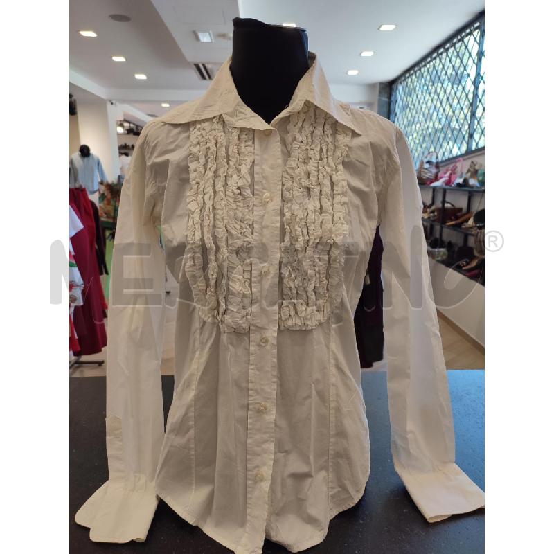 CAMICIA DONNA BIANCA ETRO RUCHE  | Mercatino dell'Usato Roma montemario 1