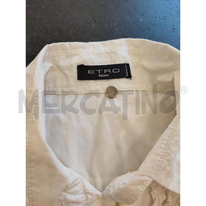 CAMICIA DONNA BIANCA ETRO RUCHE  | Mercatino dell'Usato Roma montemario 3