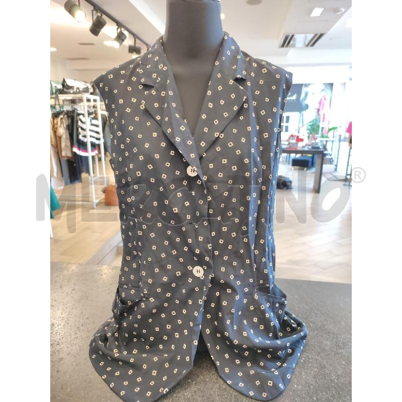 CAMICIA DONNA BLU SMANICATA MAXMARA POIS | Mercatino dell'Usato Roma montemario 1
