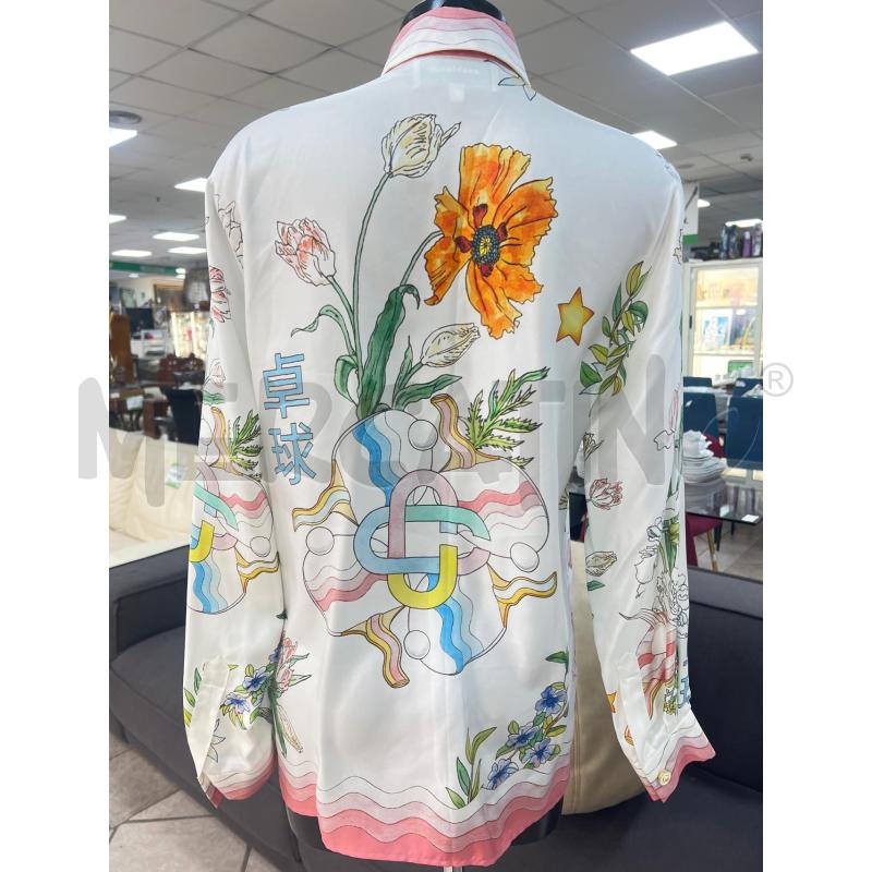 CAMICIA DONNA CASABLANCA TENNIS CLUB FIORI 100% SETA | Mercatino dell'Usato Roma montemario 4