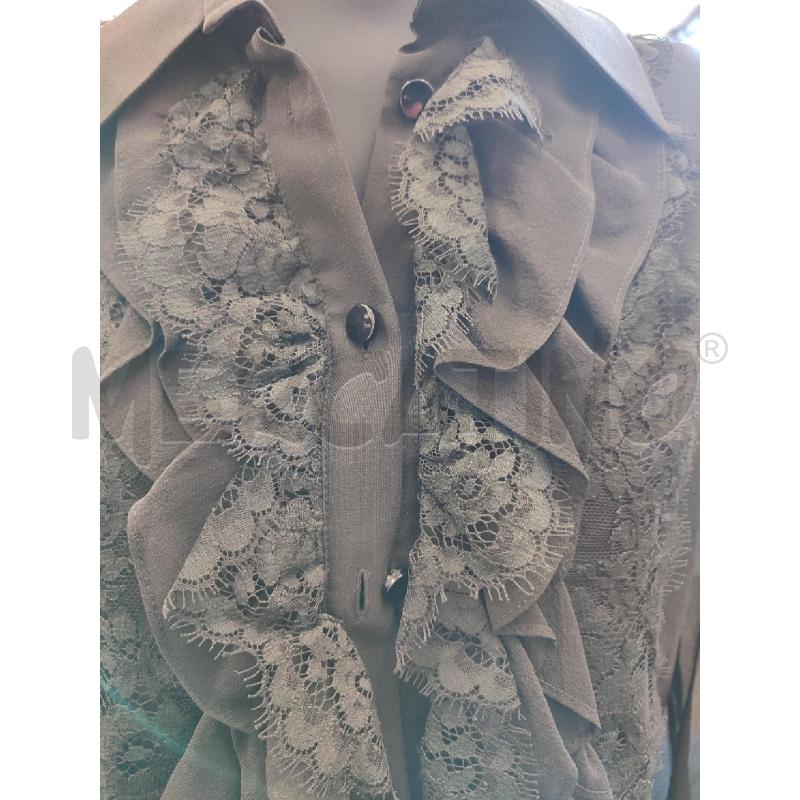 CAMICIA DONNA NERA LUISA SPAGNOLI ROUCHES | Mercatino dell'Usato Roma montemario 2