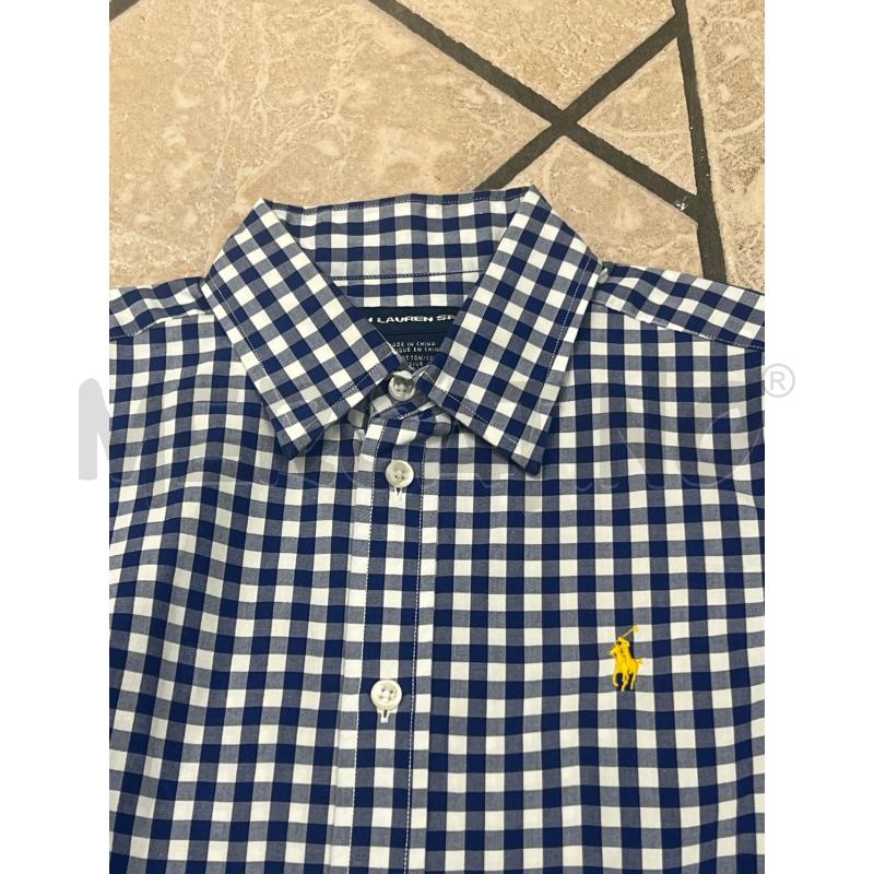 CAMICIA DONNA QUADRI RALPH LAUREN BLU | Mercatino dell'Usato Roma montemario 2