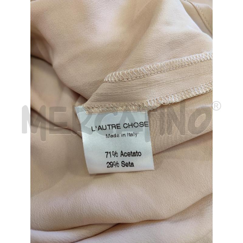 CAMICIA DONNA ROSA L'OUTRE CHOSE MISTO SETA | Mercatino dell'Usato Roma montemario 3