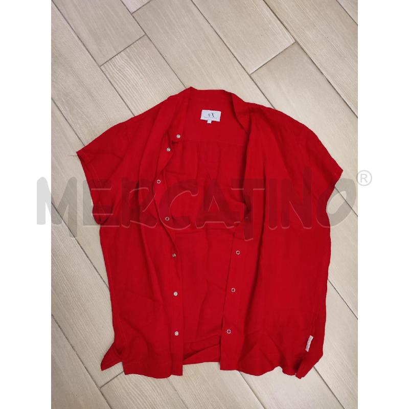 CAMICIA DONNA ROSSA ARMANI EXCHANGE | Mercatino dell'Usato Roma montemario 1