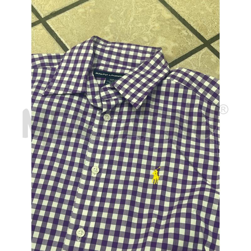 CAMICIA DONNA VIOLA RALPH LAUREN QUADRI GIALLO | Mercatino dell'Usato Roma montemario 2