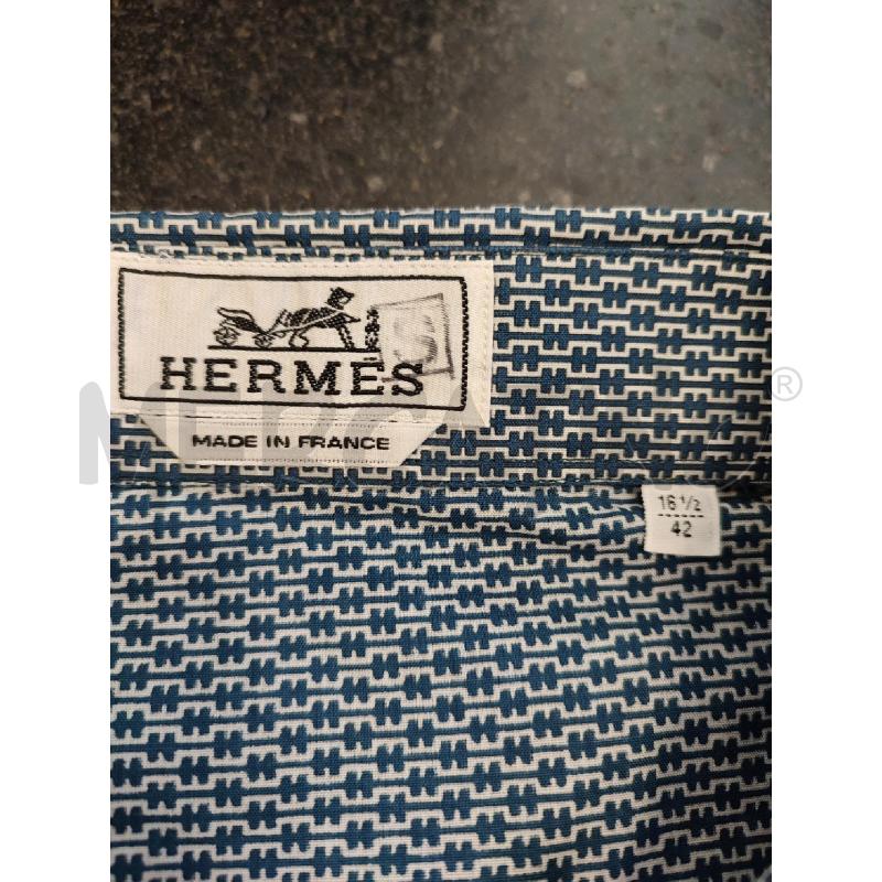 CAMICIA UOMO BLU HERMES  | Mercatino dell'Usato Roma montemario 2