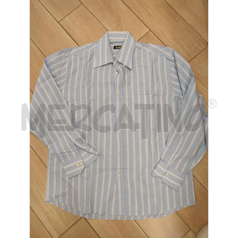 CAMICIA UOMO CELESTE BORSALINO | Mercatino dell'Usato Roma montemario 1