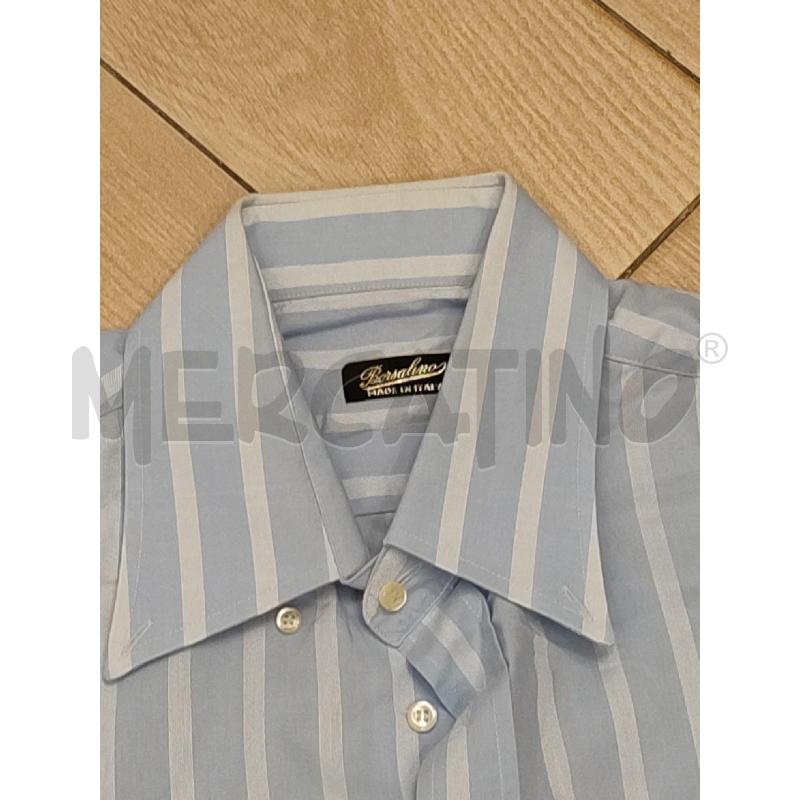CAMICIA UOMO CELESTE BORSALINO | Mercatino dell'Usato Roma montemario 2