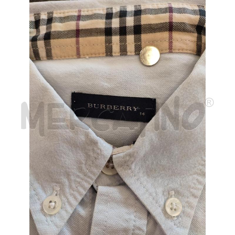 CAMICIA UOMO CELESTE BURBERRY | Mercatino dell'Usato Roma montemario 2