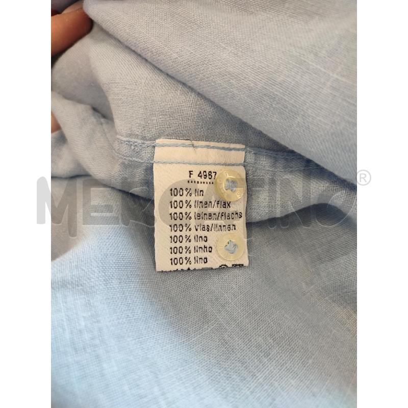 CAMICIA UOMO CELESTE LACOSTE LINO | Mercatino dell'Usato Roma montemario 3