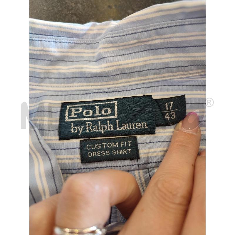 CAMICIA UOMO CELESTE RIGHE RALPH LAUREN DA RIV | Mercatino dell'Usato Roma montemario 2