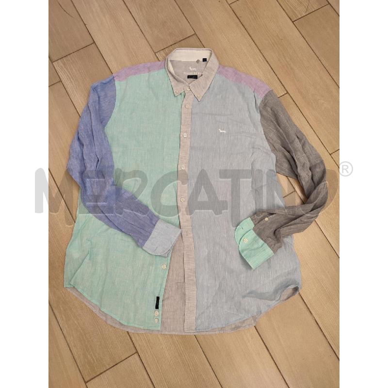 CAMICIA UOMO CELESTR ROSA GRIGIA HARMOTN & BLAINE | Mercatino dell'Usato Roma montemario 1