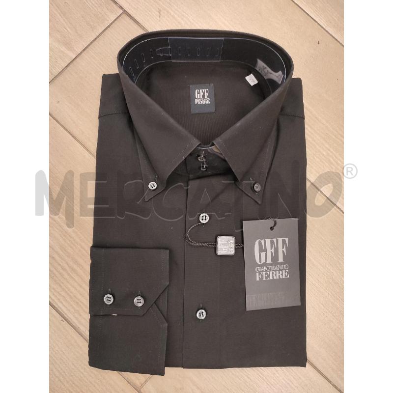CAMICIA UOMO NERA FERRE | Mercatino dell'Usato Roma montemario 1