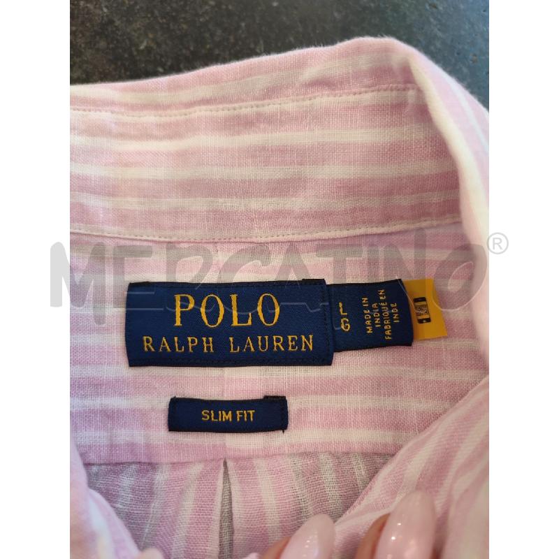 CAMICIA UOMO ROSA RALPH LAUREN RIGHE | Mercatino dell'Usato Roma montemario 3