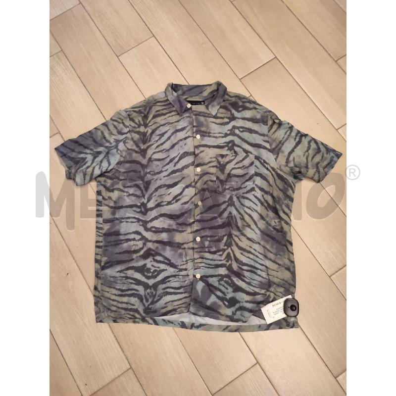 CAMICIA UOMO VERDE ALL SAINTS ZEBRATA | Mercatino dell'Usato Roma montemario 1