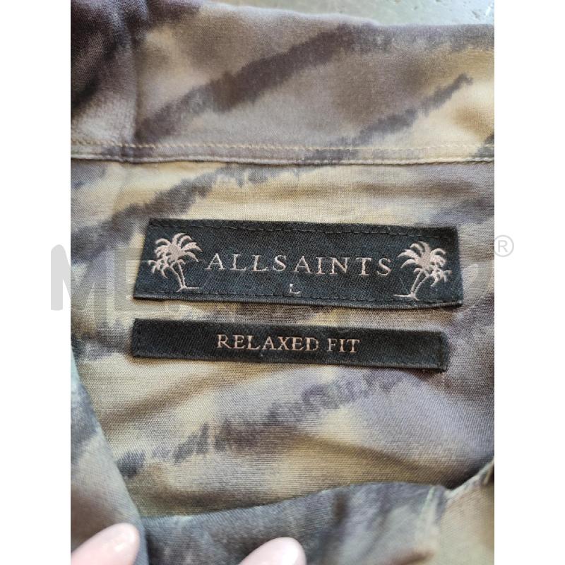 CAMICIA UOMO VERDE ALL SAINTS ZEBRATA | Mercatino dell'Usato Roma montemario 2