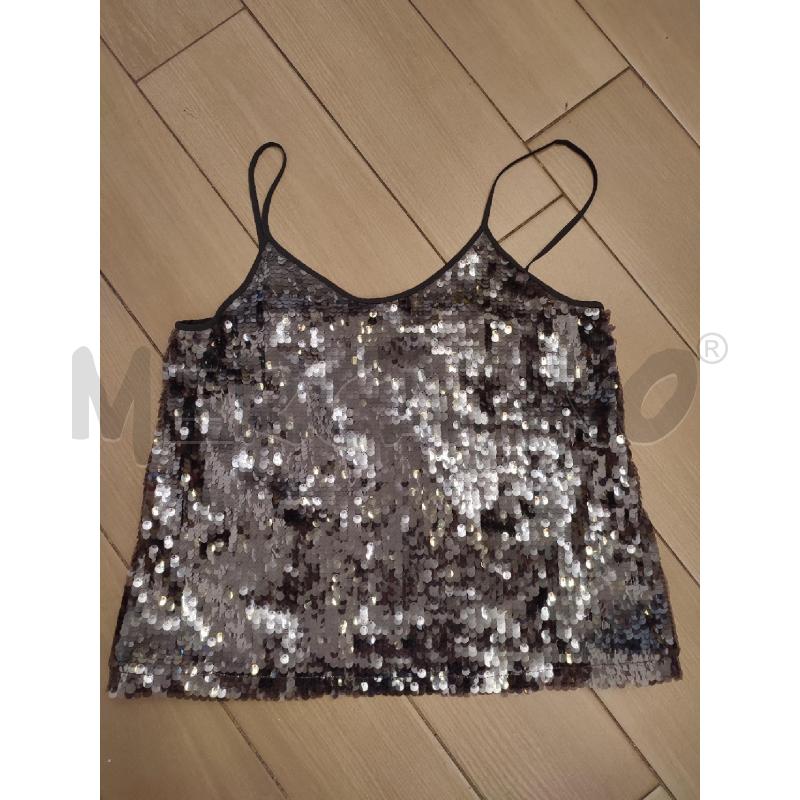CANOTTA DONNA ARGENTO MARELLA PAILLETTES | Mercatino dell'Usato Roma montemario 1