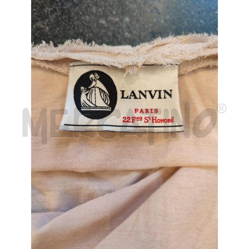 CANOTTA DONNA BEIGE LANVIN FASCIA GIALLA | Mercatino dell'Usato Roma montemario 2