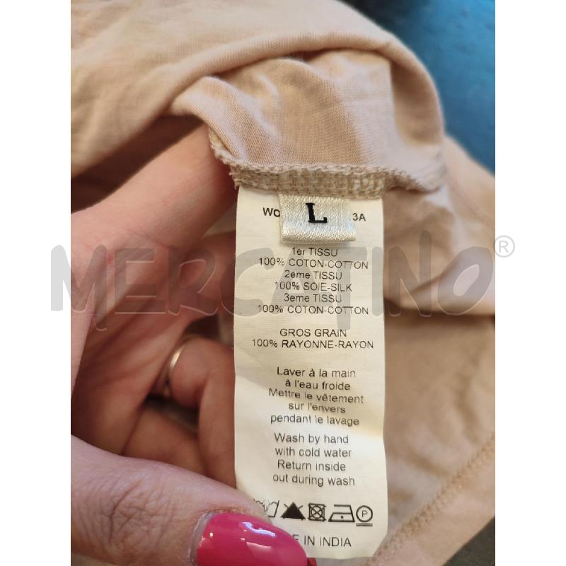 CANOTTA DONNA BEIGE LANVIN FASCIA GIALLA | Mercatino dell'Usato Roma montemario 3