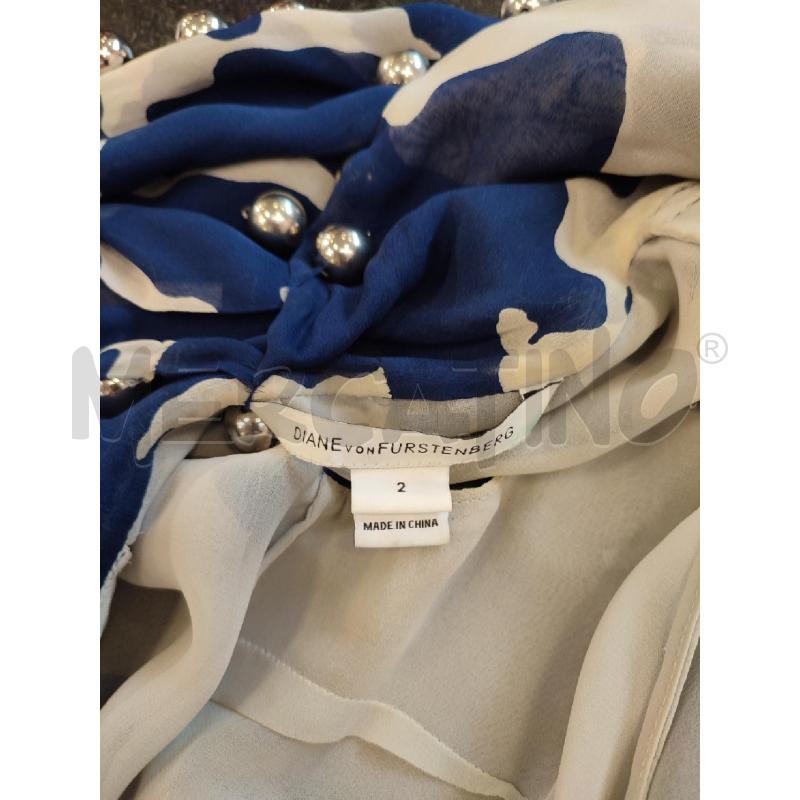 CANOTTA DONNA BLU DIANE VON FUSTEMBERG PALLE | Mercatino dell'Usato Roma montemario 2