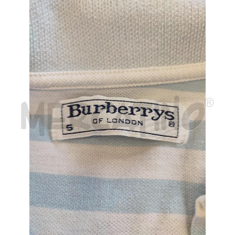 CANOTTA DONNA CELESTE BURBERRY RIGHE | Mercatino dell'Usato Roma montemario 2