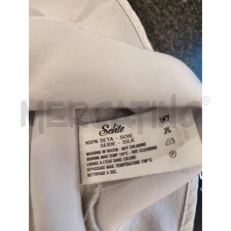 CANOTTA DONNA GRIGIA VALENTINO SETA  | Mercatino dell'Usato Roma montemario 5