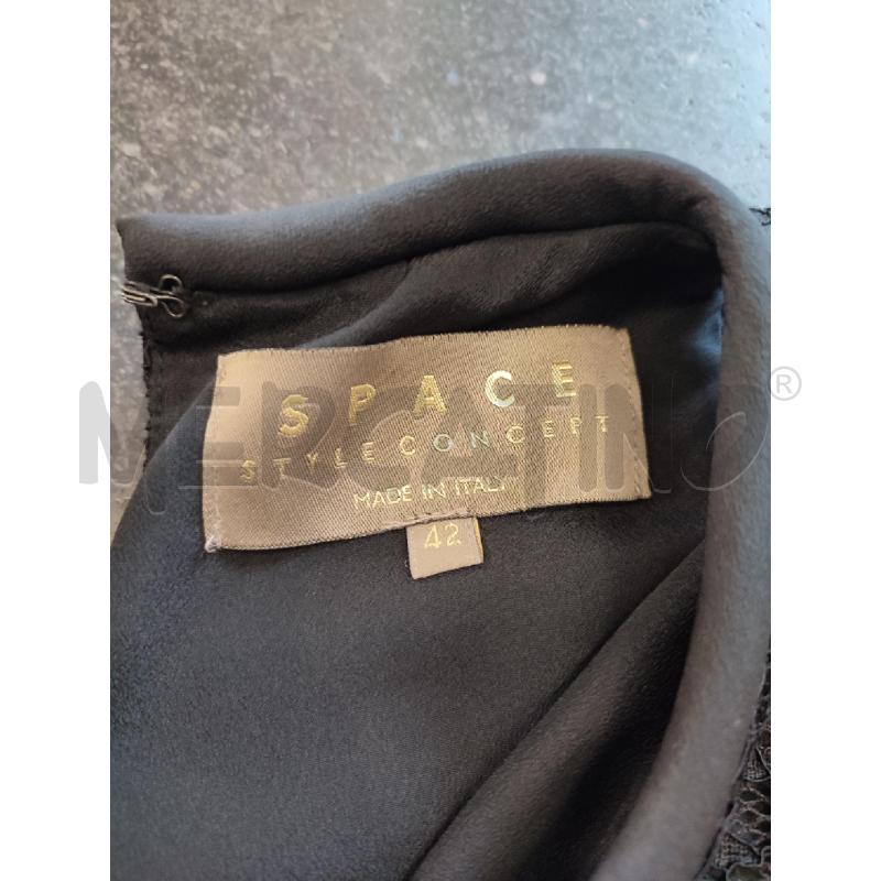 CANOTTA DONNA NERA SPACE PIZZO FRANGE | Mercatino dell'Usato Roma montemario 2