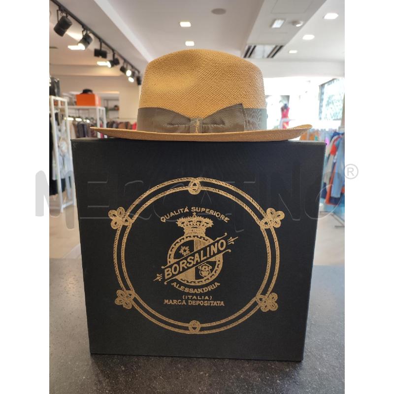 CAPPELLO DONNA BEIGE BORSALINO FEDERICO PANAMA | Mercatino dell'Usato Roma montemario 1