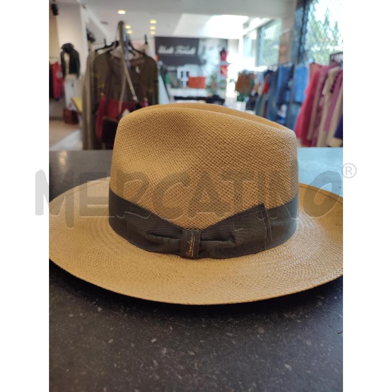 CAPPELLO DONNA BEIGE BORSALINO FEDERICO PANAMA | Mercatino dell'Usato Roma montemario 2
