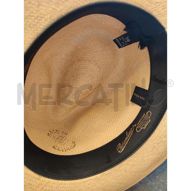 CAPPELLO DONNA BEIGE BORSALINO FEDERICO PANAMA | Mercatino dell'Usato Roma montemario 3