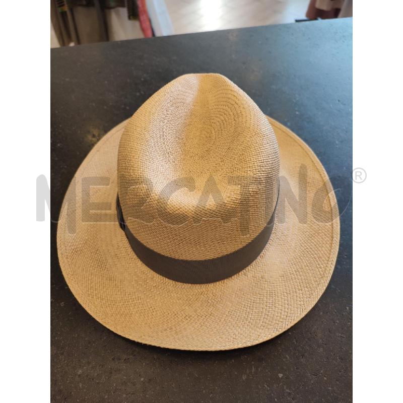 CAPPELLO DONNA BEIGE BORSALINO FEDERICO PANAMA | Mercatino dell'Usato Roma montemario 4