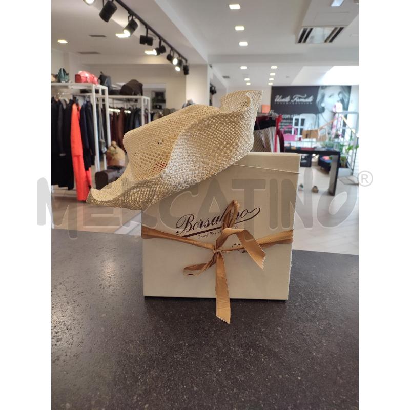 CAPPELLO DONNA PAGLIA BEIGE BORSALINO | Mercatino dell'Usato Roma montemario 1