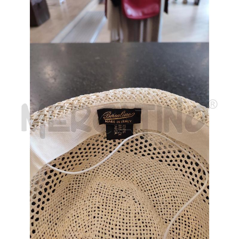 CAPPELLO DONNA PAGLIA BEIGE BORSALINO | Mercatino dell'Usato Roma montemario 3