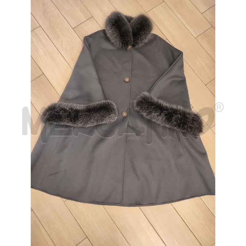 CAPPOTTO DONNA GRIGIO GALLARA VOLPE | Mercatino dell'Usato Roma montemario 1