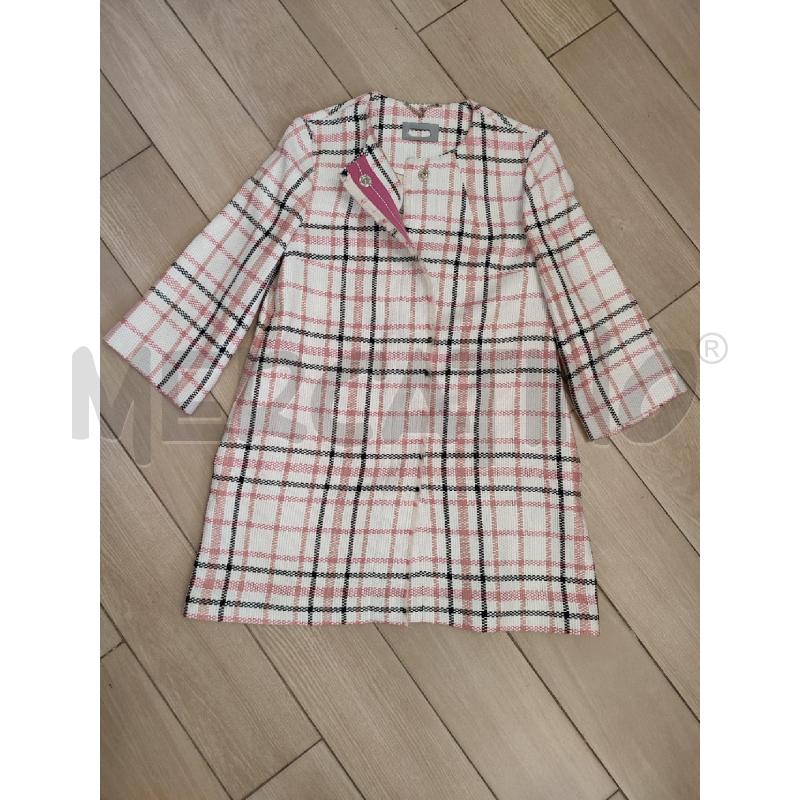 CAPPOTTO DONNA INTREND LEGGERO BIANCO ROSA | Mercatino dell'Usato Roma montemario 1