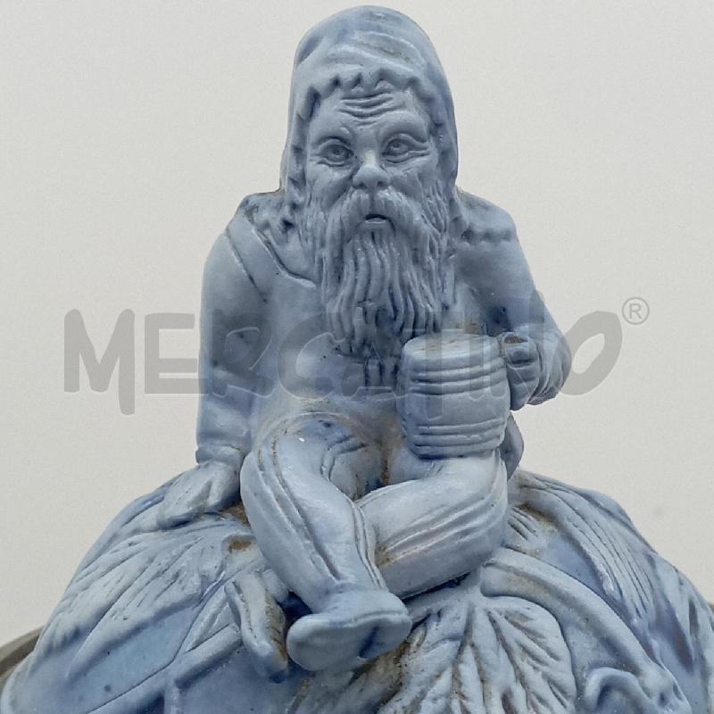 CARAFFA CER TEDESCA BLU DECORO FOGLIE | Mercatino dell'Usato Roma montemario 3