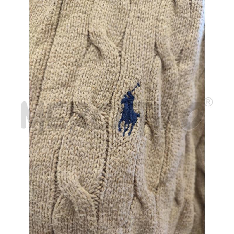 CARDIGAN DONNA BEIGE RALPH LAUREN TRECCE | Mercatino dell'Usato Roma montemario 2