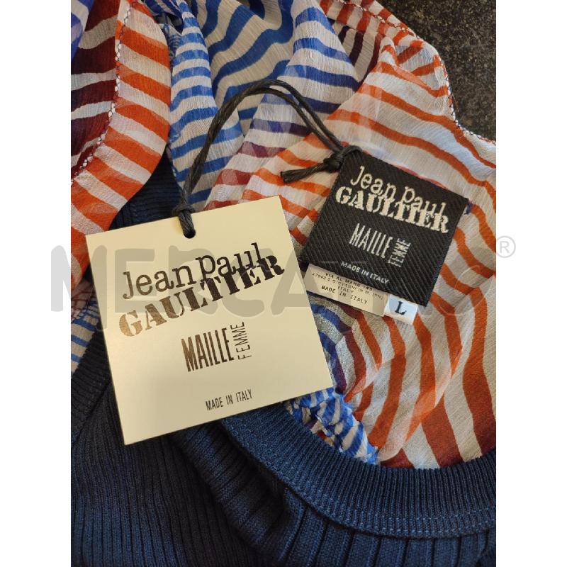 CARDIGAN DONNA CANOTTA BLU JEAN PAUL GAULTIER | Mercatino dell'Usato Roma montemario 4
