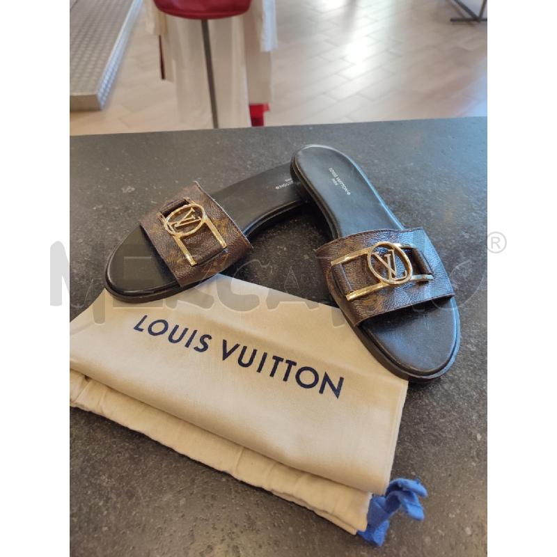 CIABATTE DONNA MARRONI LOUIS VUITTON | Mercatino dell'Usato Roma montemario 1