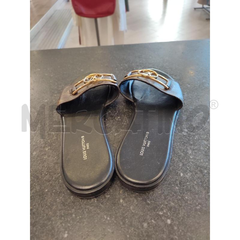 CIABATTE DONNA MARRONI LOUIS VUITTON | Mercatino dell'Usato Roma montemario 3