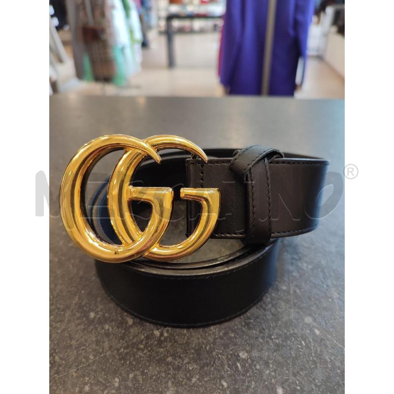 CINTURA DONNA GUCCI NERA MARMONT 406831 | Mercatino dell'Usato Roma montemario 1