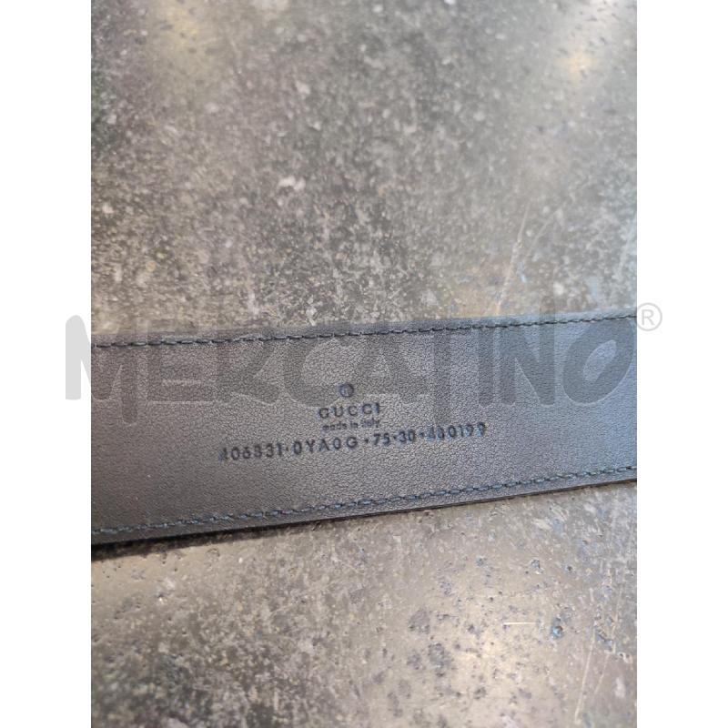 CINTURA DONNA GUCCI NERA MARMONT 406831 | Mercatino dell'Usato Roma montemario 2