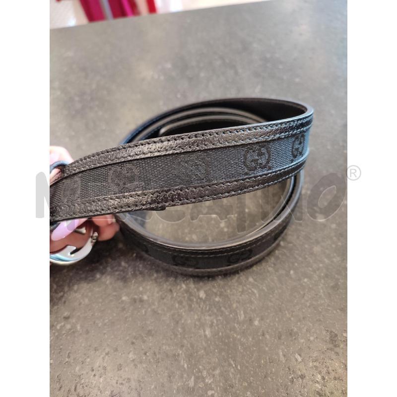 CINTURA DONNA NERA GUCCI MONOGRAM  | Mercatino dell'Usato Roma montemario 2