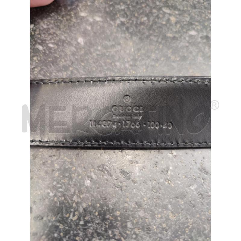 CINTURA DONNA NERA GUCCI MONOGRAM  | Mercatino dell'Usato Roma montemario 3