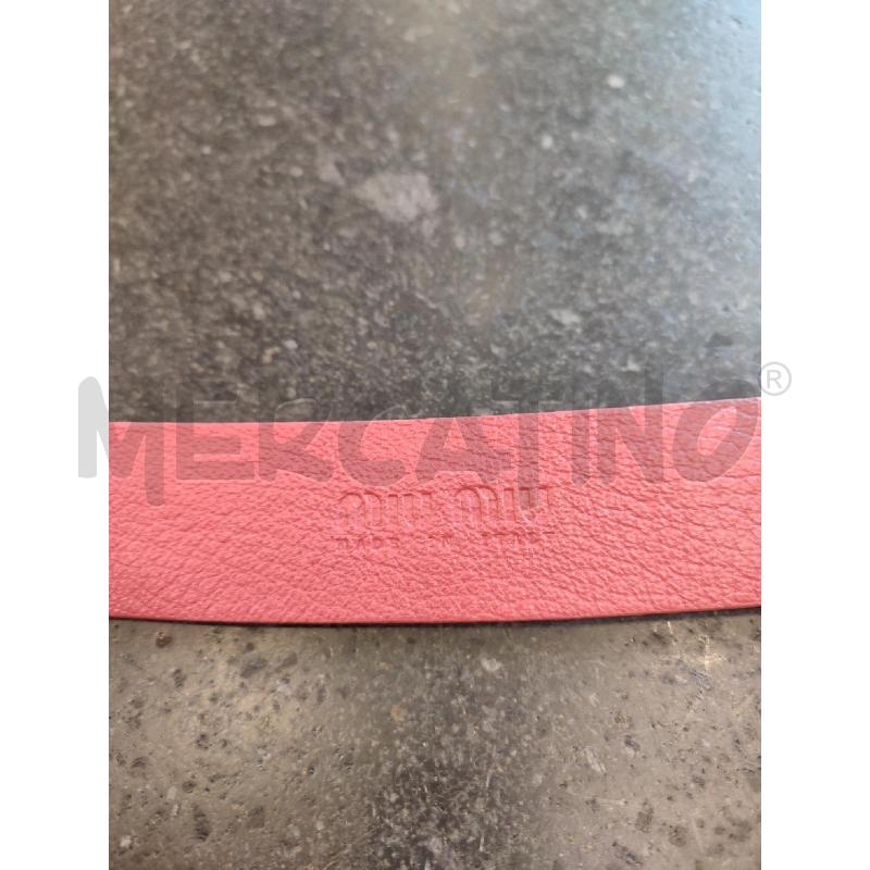 CINTURA DONNA ROSA MIU MIU PIETRE ROSSE | Mercatino dell'Usato Roma montemario 2
