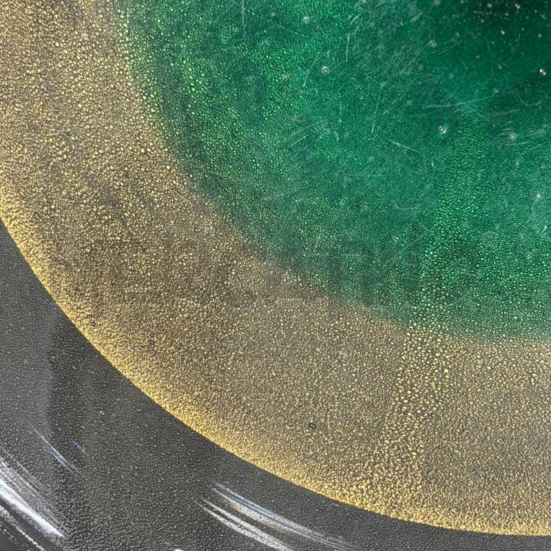 CIOTOLA VETRO TONDA FONDO VERDE INCLUSIONI ORO | Mercatino dell'Usato Roma montemario 2